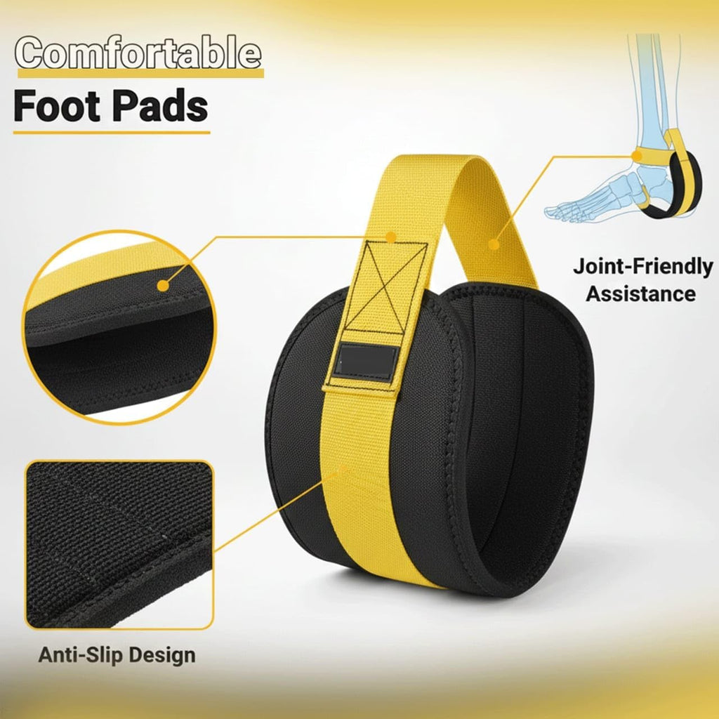 Pull Up Assistance Bands – Heavy Duty Adjustable Pull Up Assist Bands with Foot & Knee Support for Pull Up Bar. Pull Up Resistance Bands for Home Gym. Strength Training Equipment. Yellow
