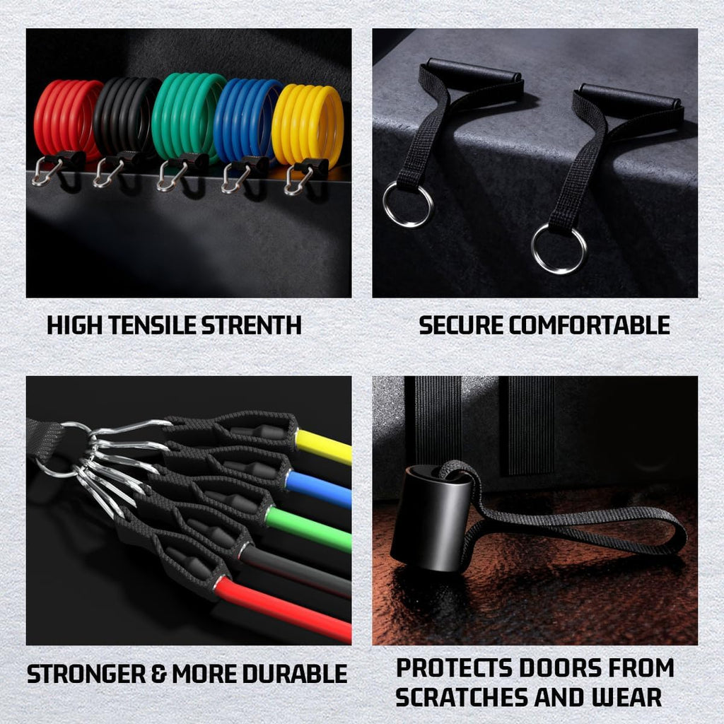 VEICK Resistance Bands. Exercise Bands. Workout Bands. Resistance Bands for Working Out with Handles for Men and Women. Exercising Bands for Fitness Weights Work Out at Home