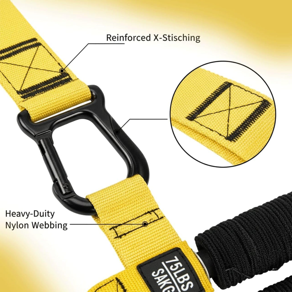 Pull Up Assistance Bands – Heavy Duty Adjustable Pull Up Assist Bands with Foot & Knee Support for Pull Up Bar. Pull Up Resistance Bands for Home Gym. Strength Training Equipment. Yellow