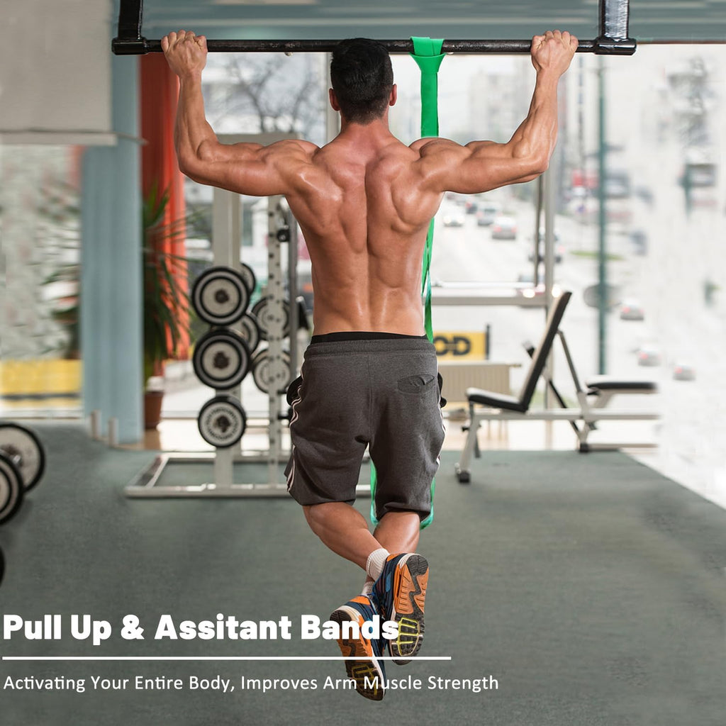 Resistance Bands. Pull Up Assist Bands - Workout Bands. Eexercise Bands. Long Resistance Bands Set for Working Out. Fitness. Training. Physical Therapy for Men Women