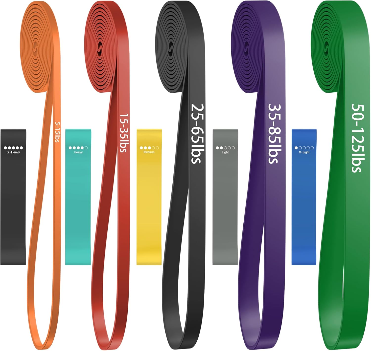 Pull Up Bands. Resistance Bands. Pull Up Assistance Bands Set for Men & Women. Exercise Workout Bands for Working Out. Body Stretching. Physical Therapy. Muscle Training