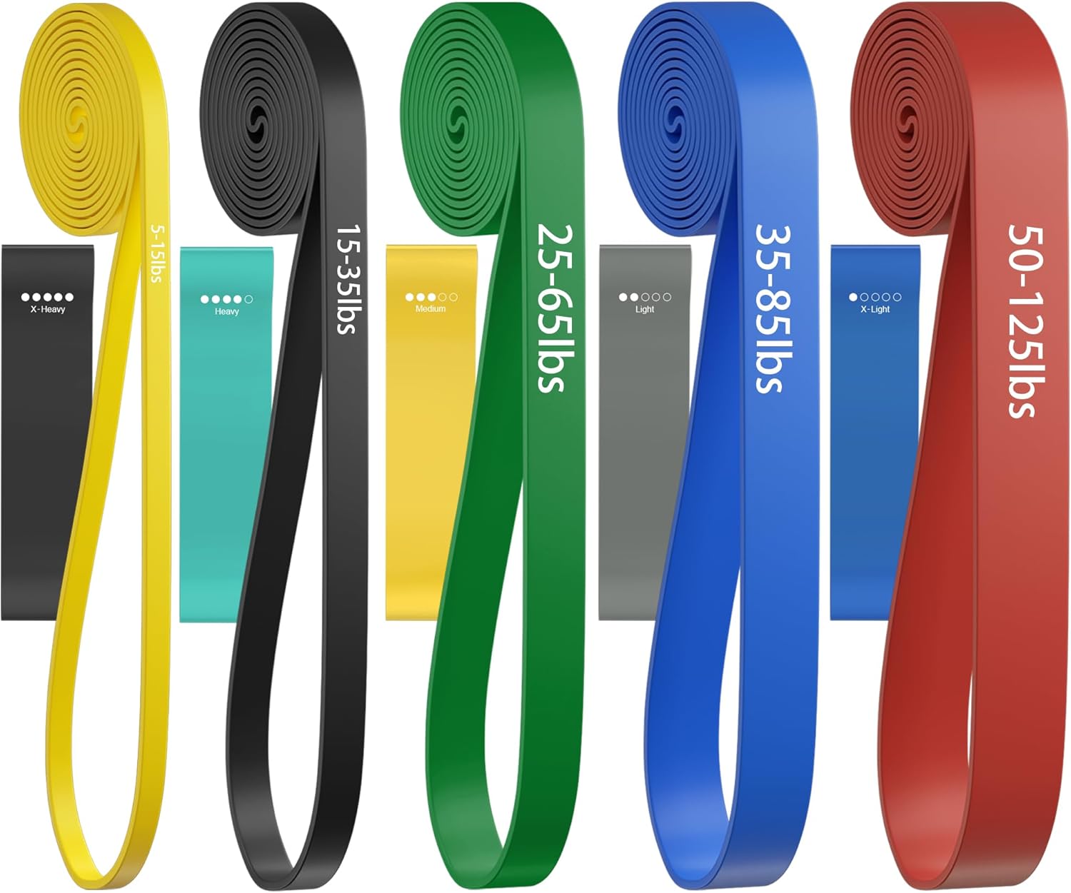 Resistance Bands. Pull Up Assist Bands - Workout Bands. Eexercise Bands. Long Resistance Bands Set for Working Out. Fitness. Training. Physical Therapy for Men Women